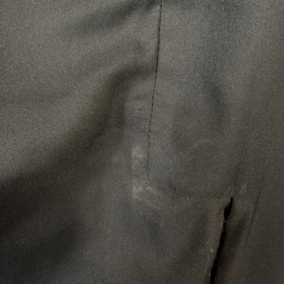 Theory Etiennette Leather Single Breasted Blazer Jacket Edgy Classy Black Size 8 - Picture 7 of 10